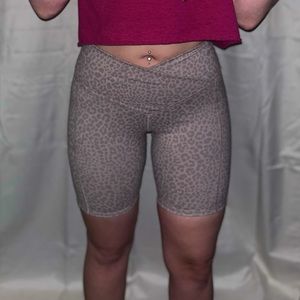Cheetah high rise shorts